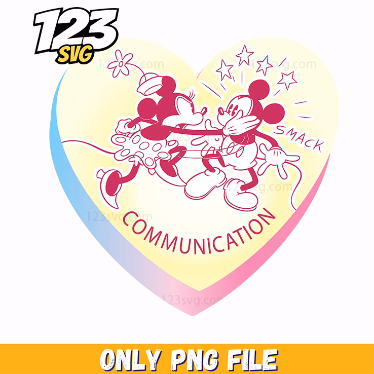 mickey communication heart png, mickey mouse communication png, you make my heart saur png