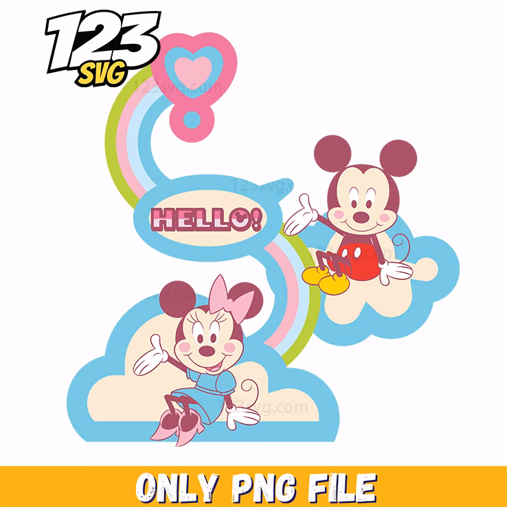 mickey rainbow png, mickey mouse png, rainbow be kind autism png