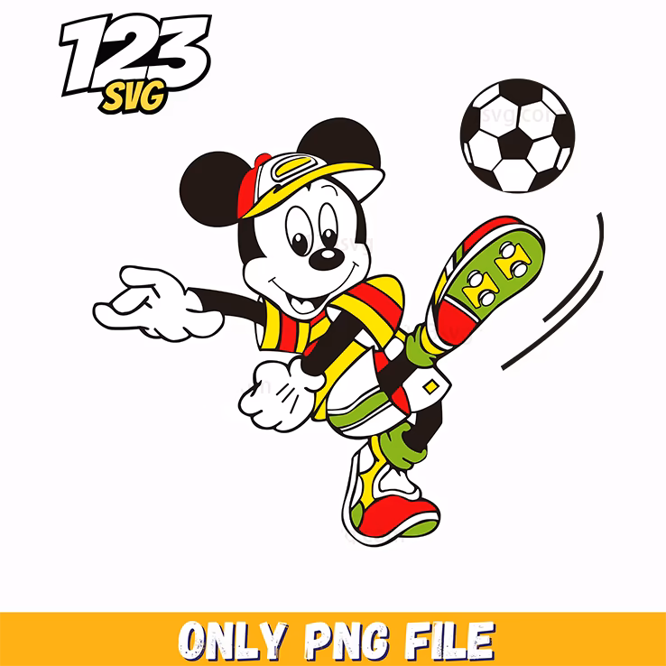 mickey soccer png, mickey mouse game day soccer png, mickey game day soccer png