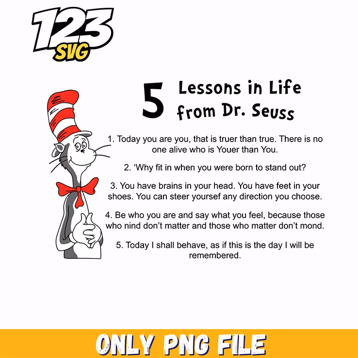 life lessons dr seuss quote png, dr seuss characters png, never apologize for your black skin motivational png
