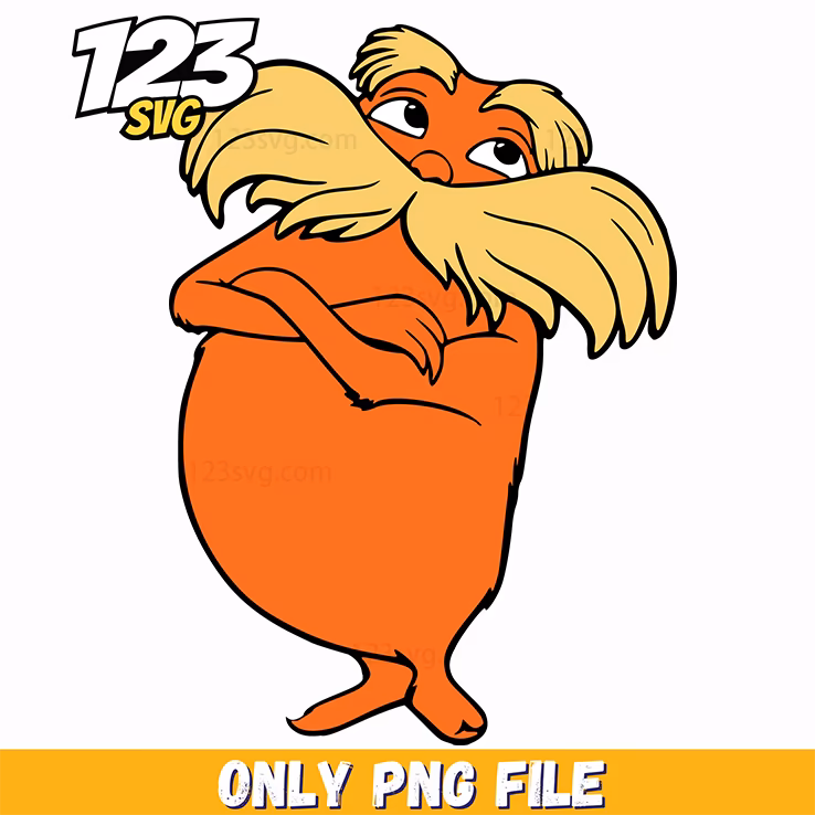 lorax character classic dr seuss png, classic dr seuss png, classic dr seuss character png