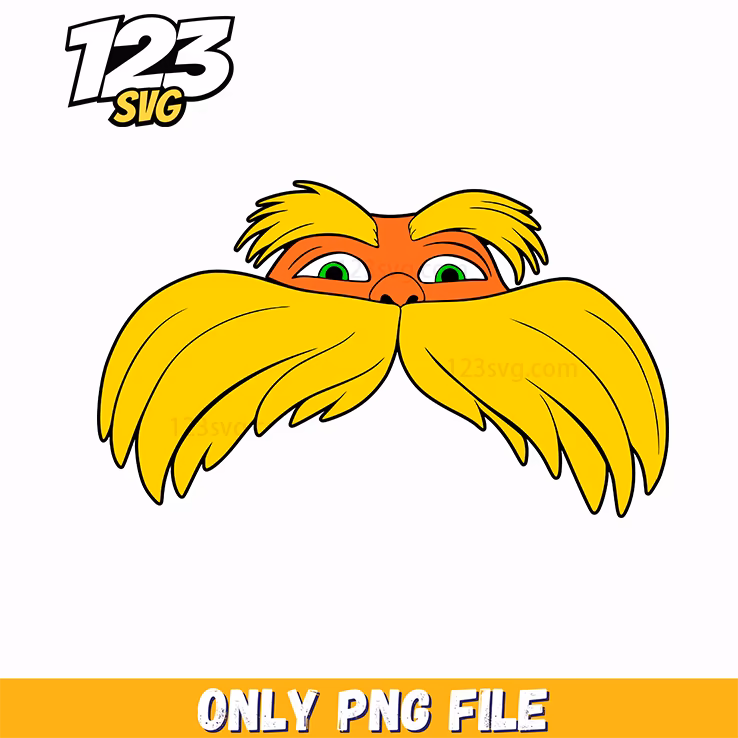 lorax eyes close up dr seuss png, the lorax close up, dr seuss the lorax character