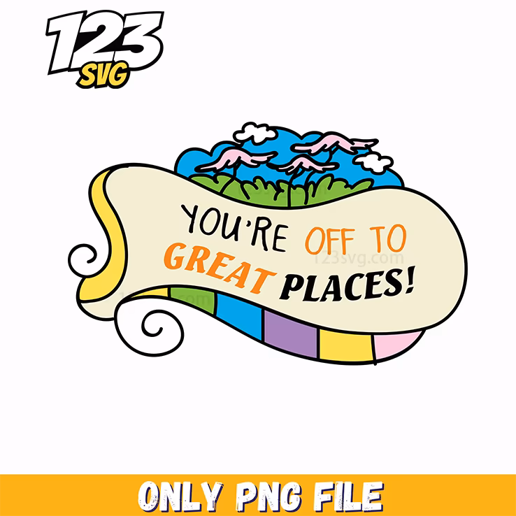 off to great places dr seuss png, dr seuss characters png, christmas music png