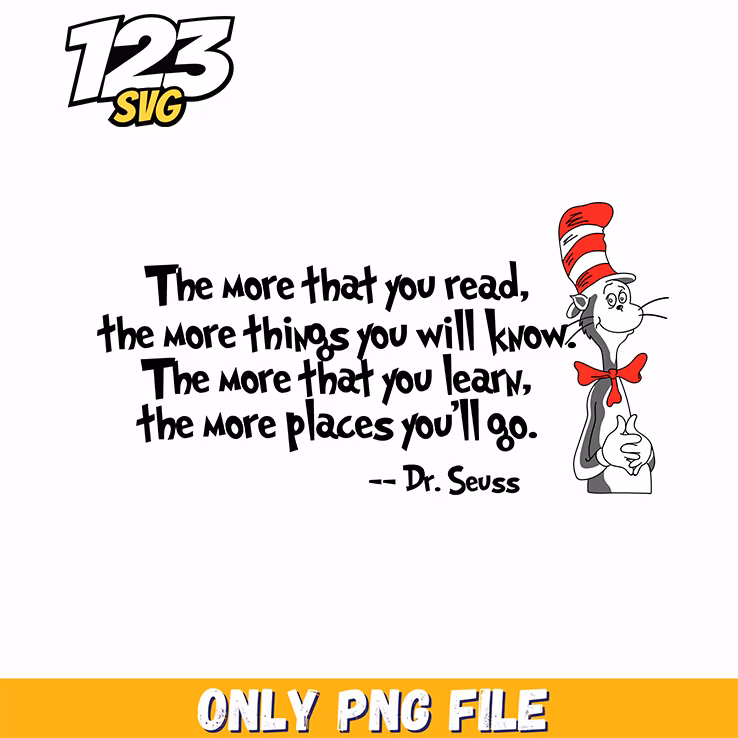 read know learn seuss quote png, it's okay to feel all the feels quotes png, motivational quote png