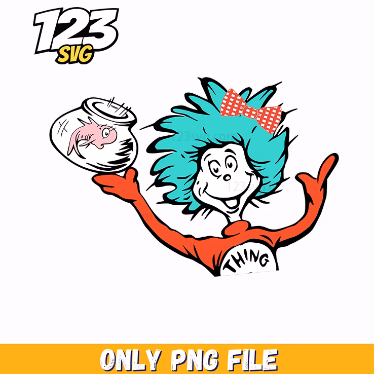 thing 2 running character dr seuss png, dr seuss character running, running dr seuss character