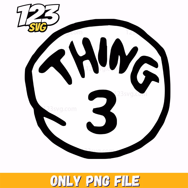 thing 3 badge circle dr seuss png, dr seuss characters valentine's day png, derpy christmas png