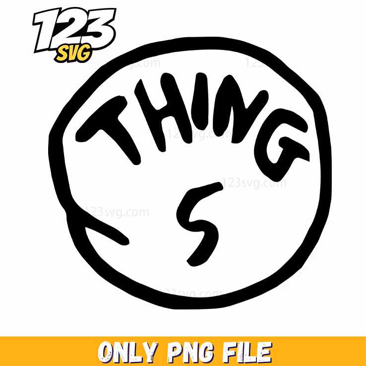 thing 5 badge circle dr seuss png, dr seuss character badge, dr seuss png badge
