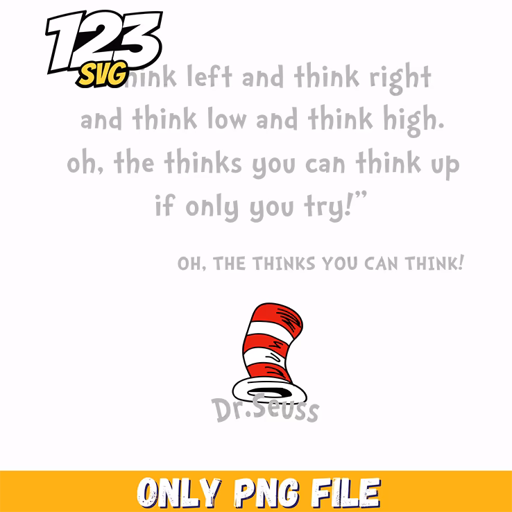 think left think right quote dr seuss png, dr seuss think left brain right brain, think left think right brain dr seuss quotes