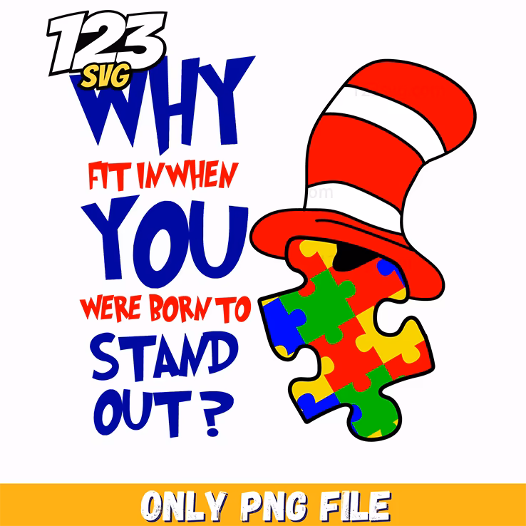 why fit in puzzle autism png, autism awareness png, rainbow be kind autism png