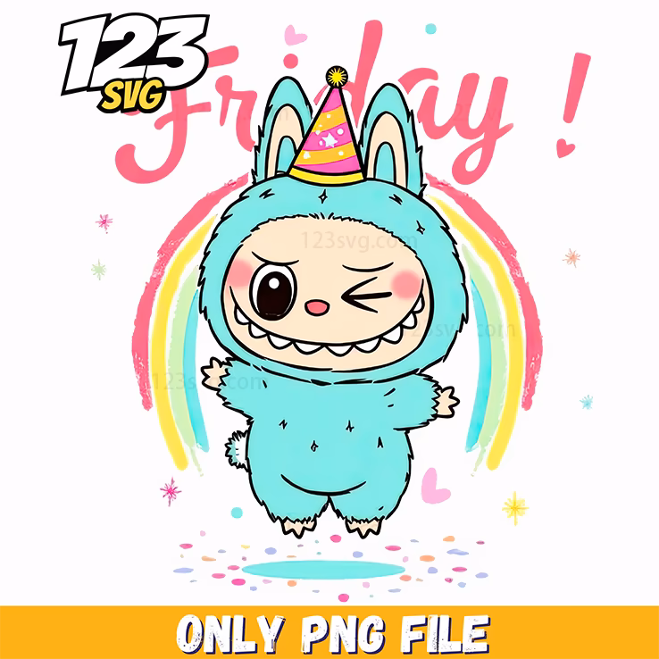 cute friday labubu png, cute la bubu character png file, labubu png cute bunny character designs