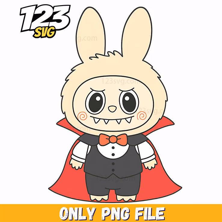cute vampire bunny png, cute bunny character designs, cute bunny batman png