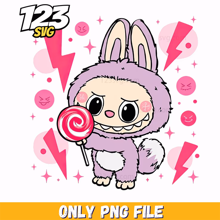 labubu lollipop png, cartoon characters png, labubu candy png