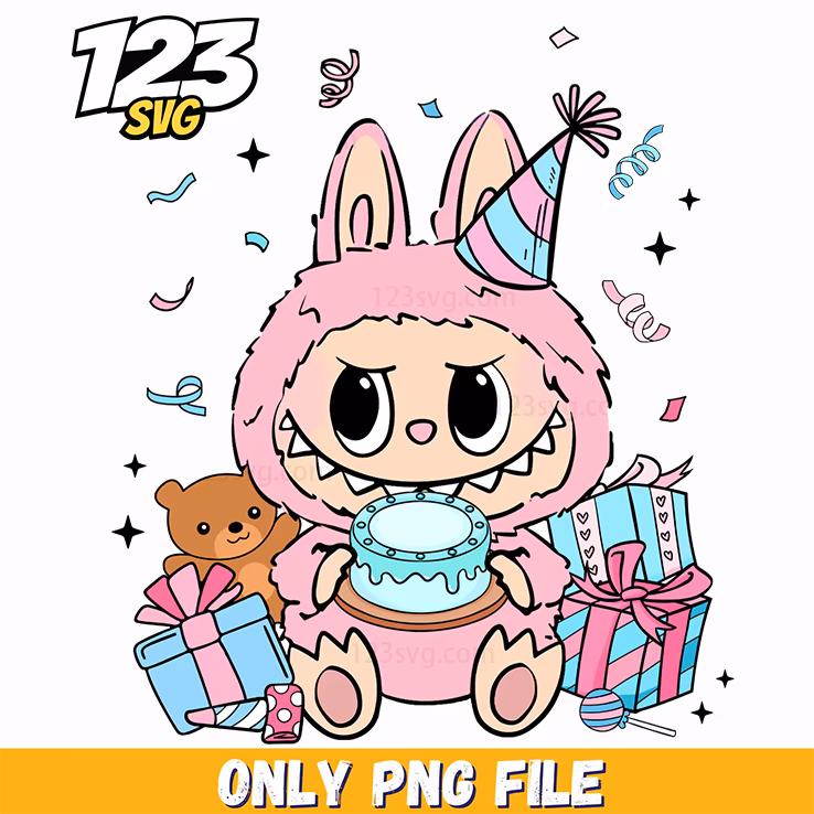 party labubu gifts png, labubu characters png, labubu wallpaper ...