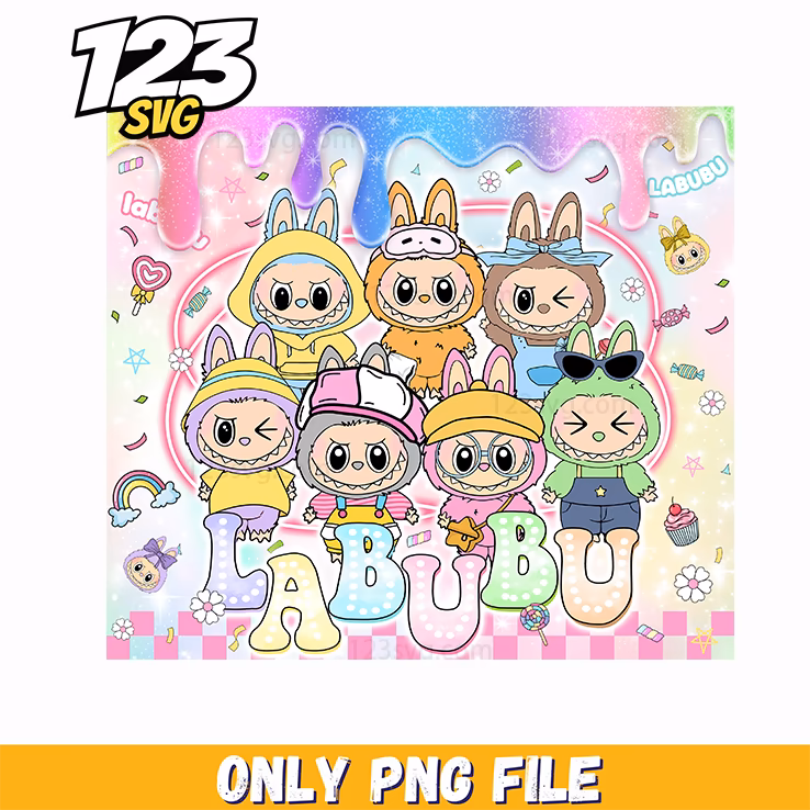 pastel sticker labubu wallpaper png, labubu wallpaper pastel, labubu pastel wallpaper sticker