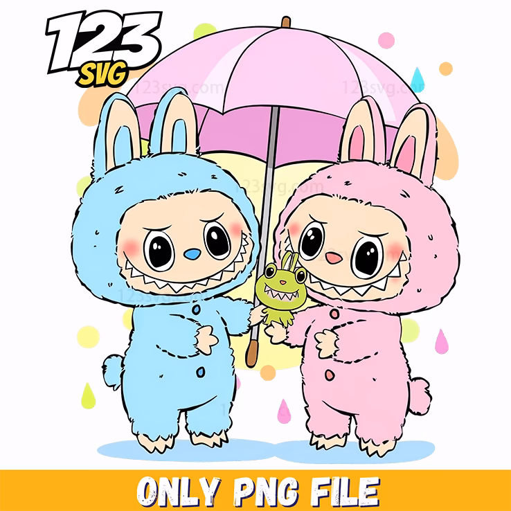 rainy day labubu friends png, labubu friends rainy day, labubu friends rainy day png