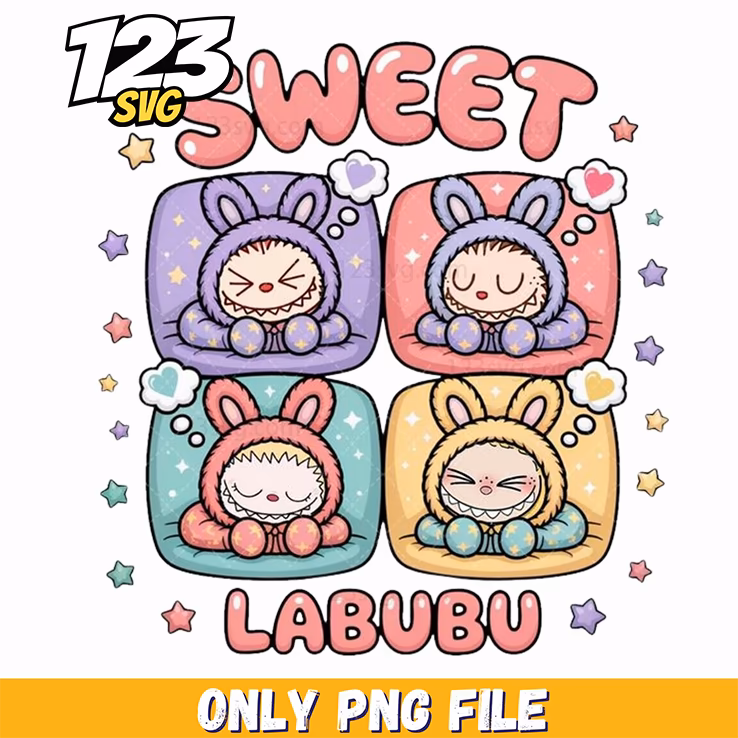 sweet pastel labubu bundle png, pastel labubu png, pastel labubu designs