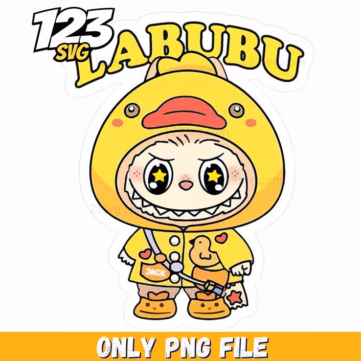 yellow raincoat labubu png, labubu raincoat, labubu cartoon raincoat
