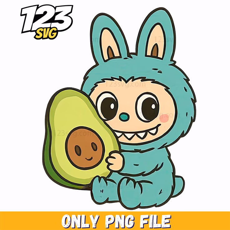 avocado labubu png, labubu avocado, labubu avocado png