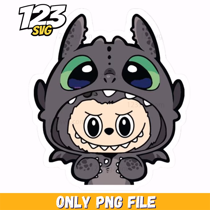 black dragon labubu png, labubu dragon, dragon labubu png