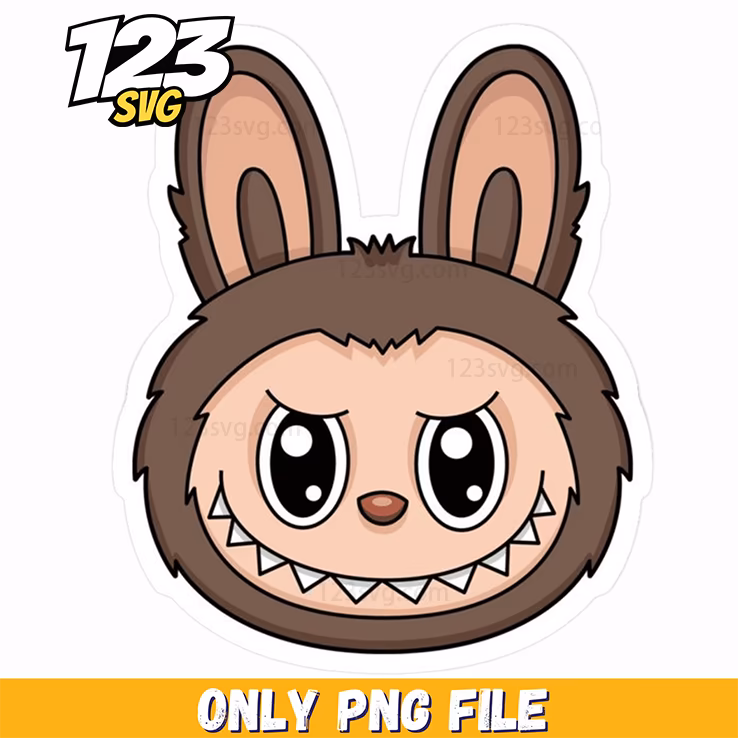brown bunny sticker png, bunny sticker png, cute bunny sticker