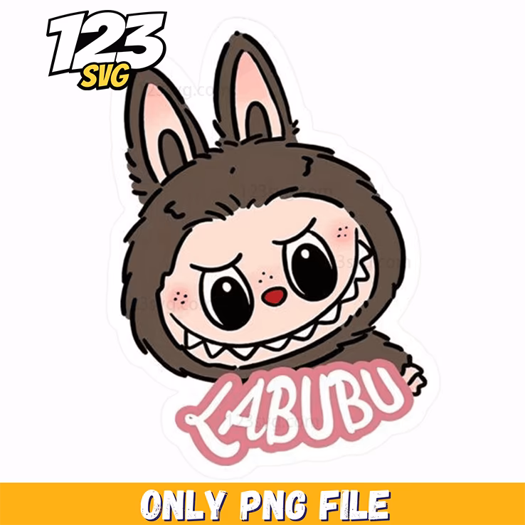 brown labubu sticker png, labubu sticker, labubu sticker png free download