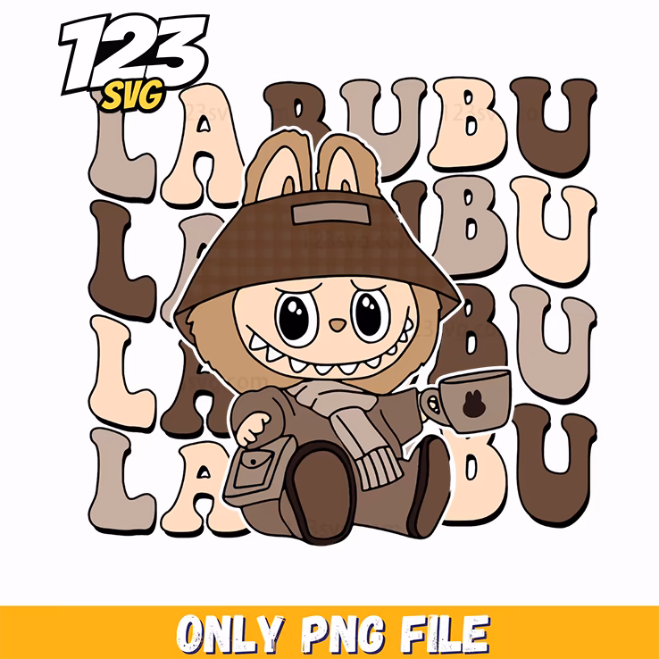brown outfit labubu png, labubu outfits, labubu fashion inspiration