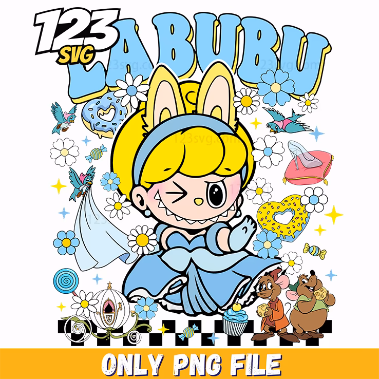 cinderella labubu png, labubu cinderella, cinderella labubu costume