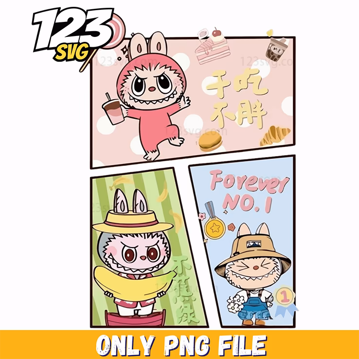 cute comic labubu collage png, labubu cute comic, labubu cute comic images