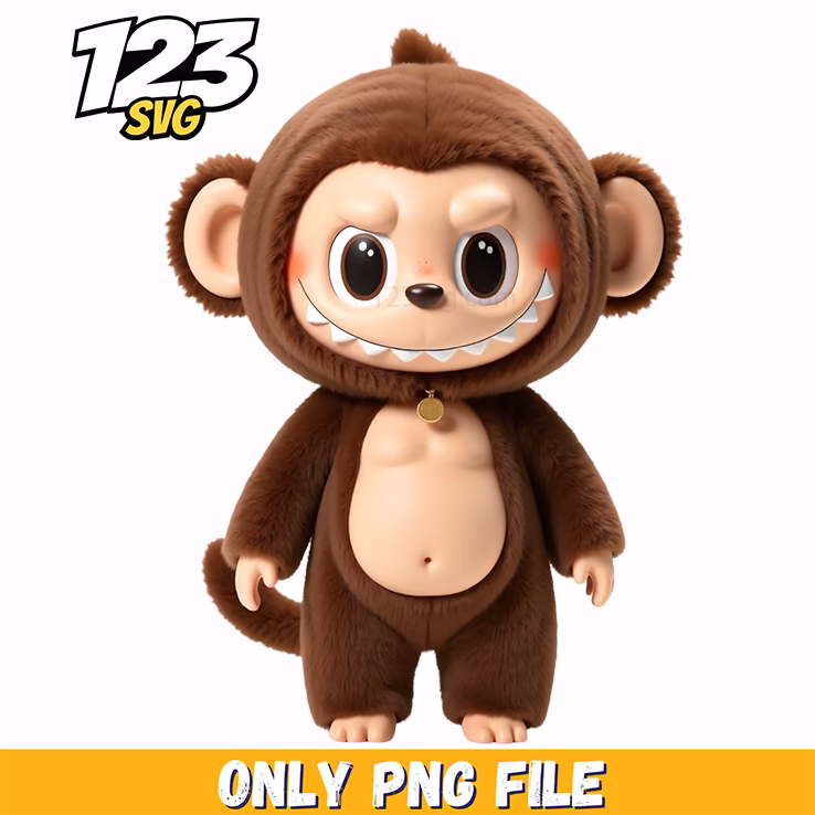cute monkey labubu png, labubu cartoon monkey, labubu monkey cute