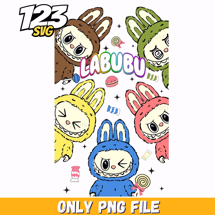 cute spooky labubu png, labubu png free, labubu spooky png