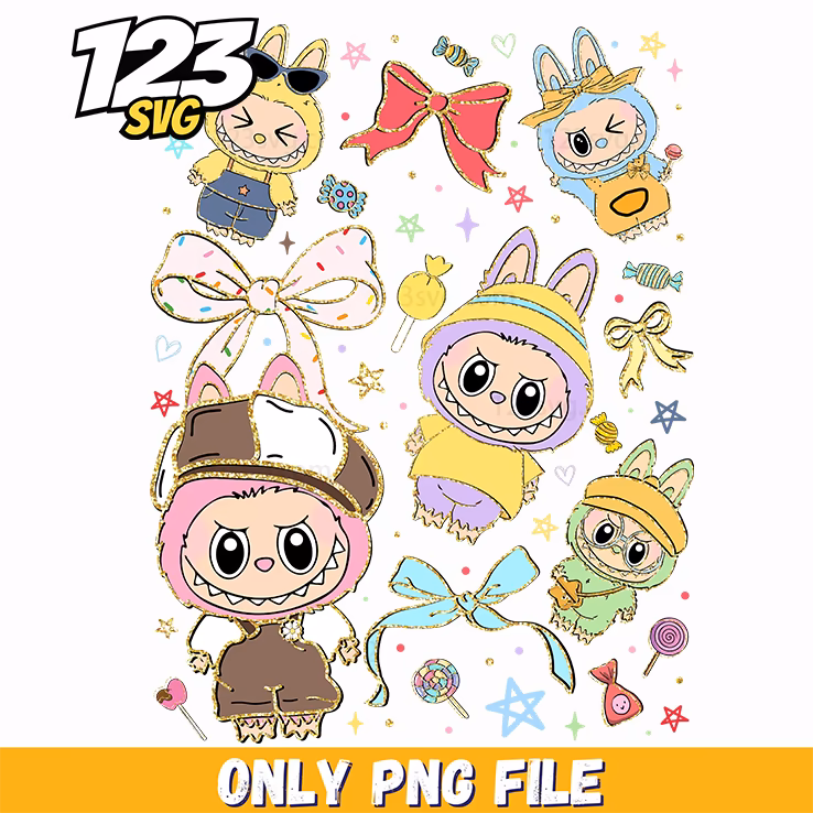 fantasy labubu characters png, labubu character designs png, labubu characters drawing