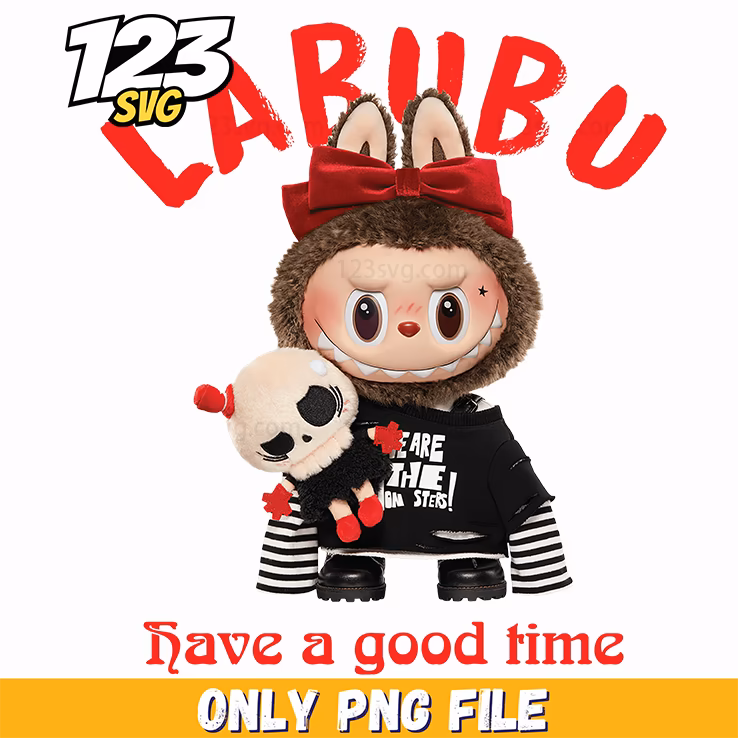 gothic labubu doll png funny, labubu doll funny, labubu doll gothic