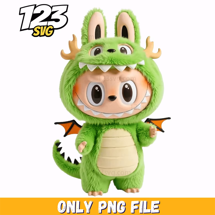 green dinosaur labubu png, dinosaur labubu png, labubu dinosaur png