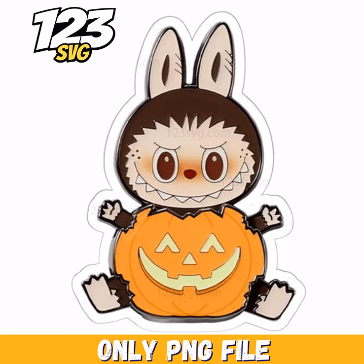 halloween pumpkin labubu png, labubu png halloween pumpkin, halloween pumpkin png labubu
