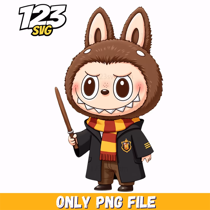 harry potter labubu png, wizarding world of harry potter, harry potter labubu