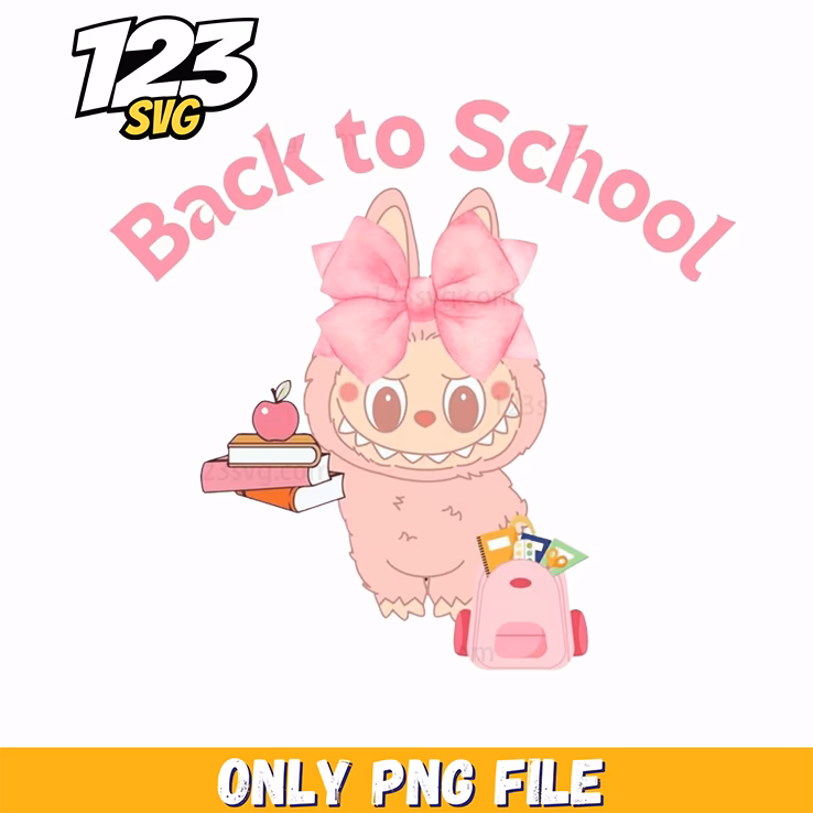 labubu back to school png, back to school supplies, labubu school png