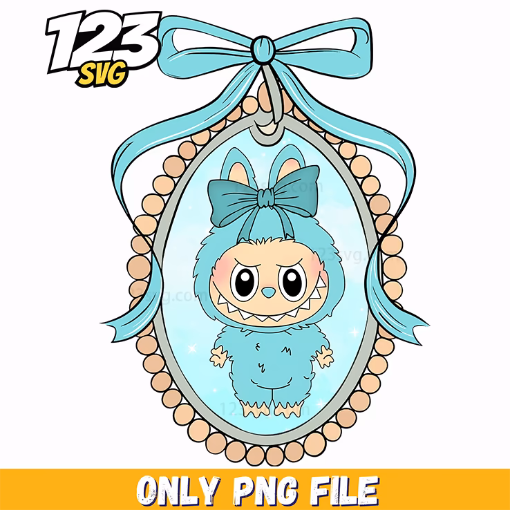 labubu blue ornament frame png, blue ornament frame png, blue ornament frame vector