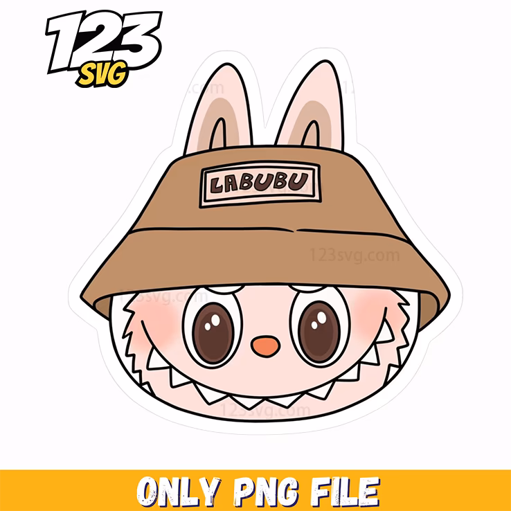 labubu bucket hat sticker png, custom bucket hat stickers png, bucket hat sticker png set