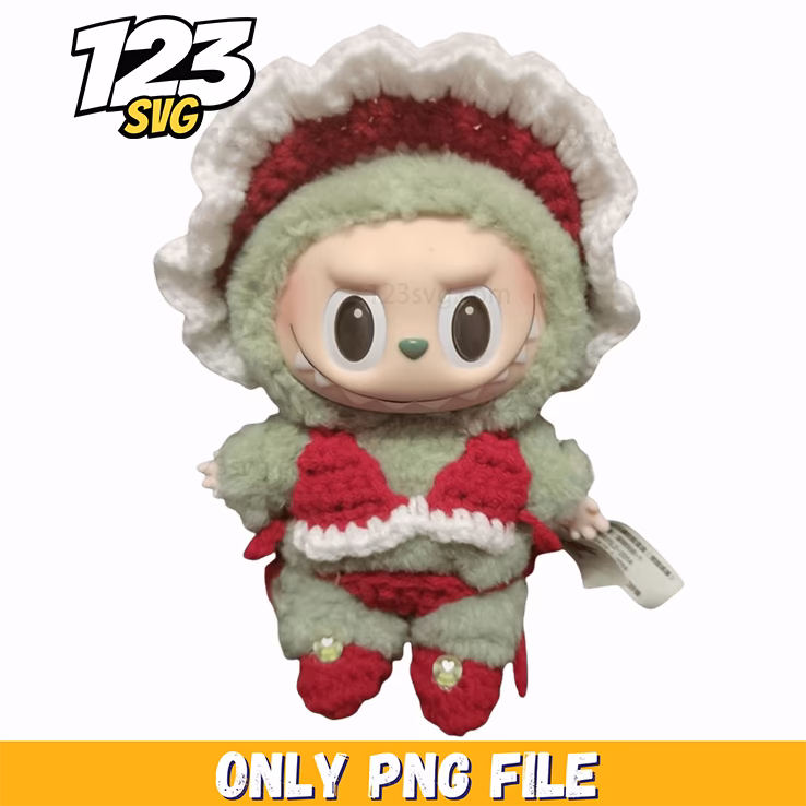 labubu christmas doll png, labubu christmas doll, labubu doll christmas