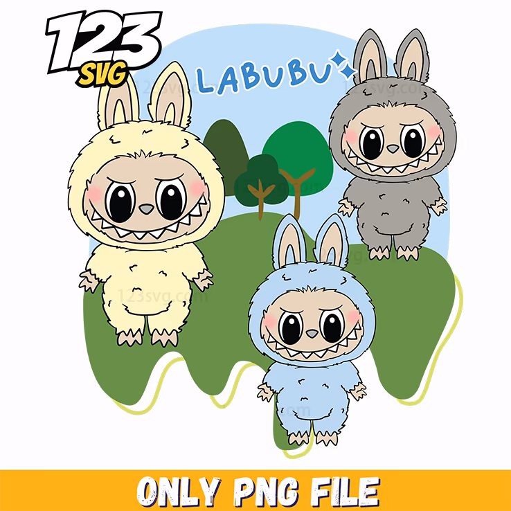 labubu cute family wallpaper png, cute labubu family png, labubu cute family png