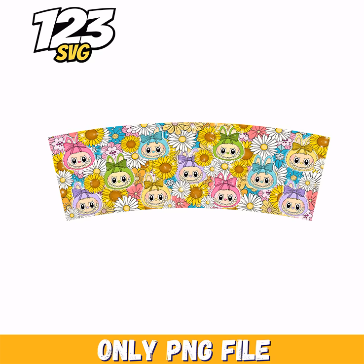 labubu daisy flower pattern png, daisy flower pattern vector, free daisy flower png