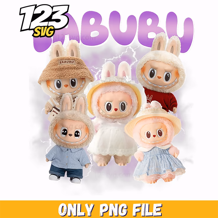 labubu doll bundle png, labubu doll, labubu doll collection