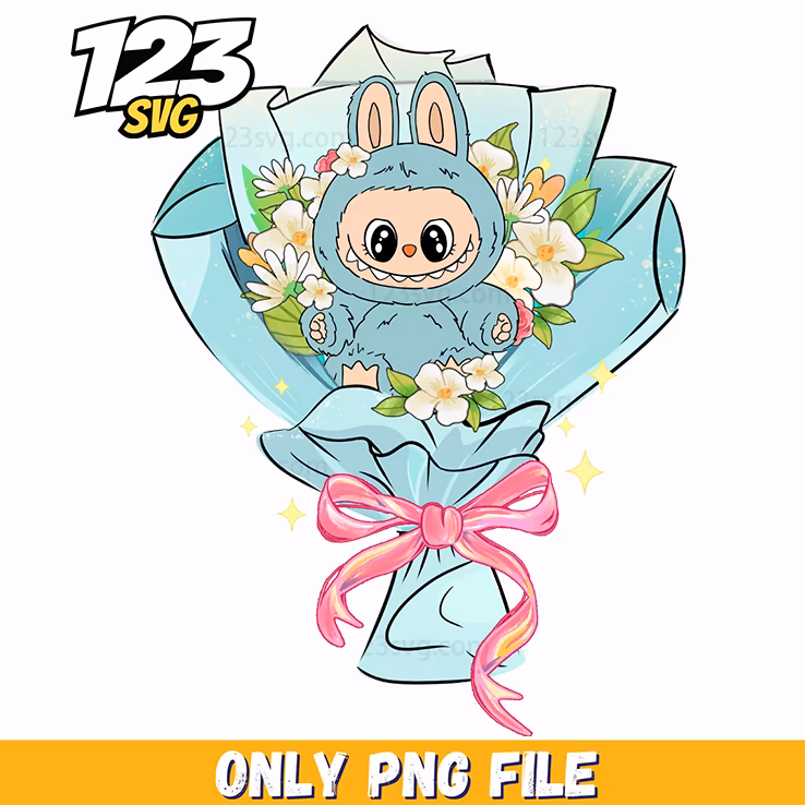 labubu flower bouquet png, flower bouquet png background, bouquet flower png images