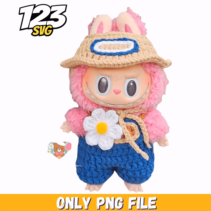 labubu flower farmer png, labubu flower farmer, flower farmer png