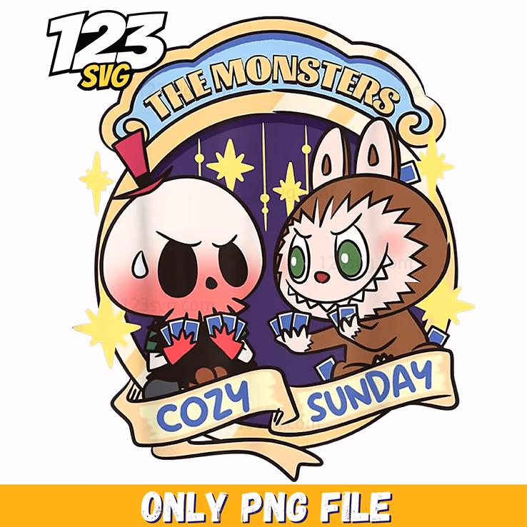 labubu monsters cozy sunday png, labubu monsters png, cozy sunday labubu monsters