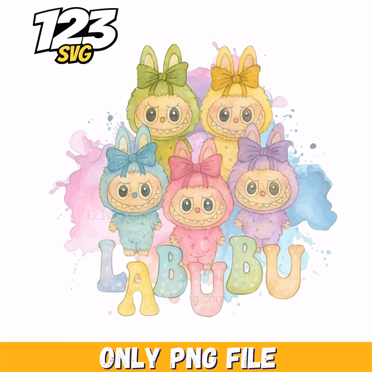 labubu pastel cloud friends png, labubu pastel cloud friends, labubu pastel friends