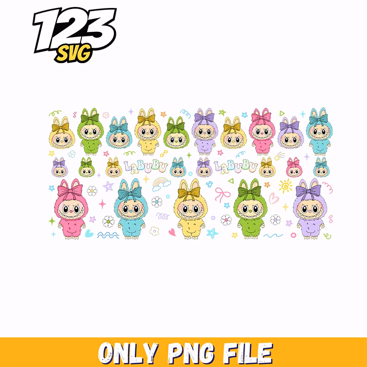 labubu pastel wallpaper pattern png, pastel wallpaper pattern, pastel wallpaper designs