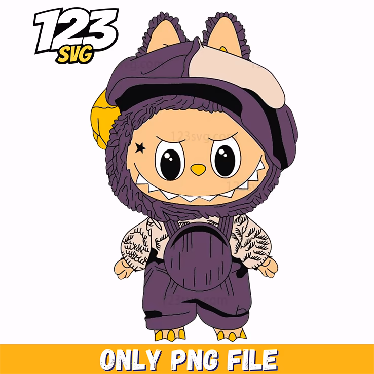 labubu purple halloween outfit png, labubu halloween costume, labubu halloween outfit