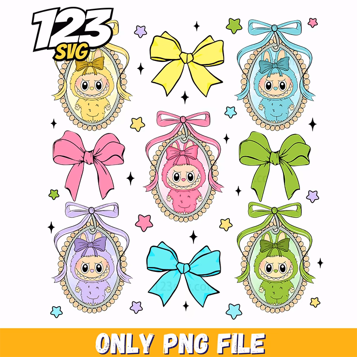 labubu sticker character set png, labubu sticker characters, labubu stickers