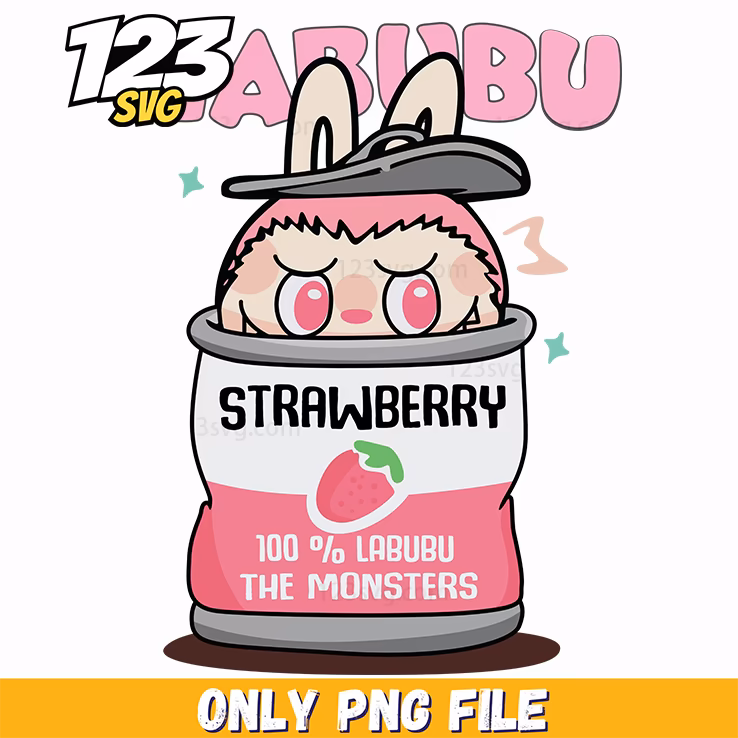 labubu strawberry milk png, strawberry milk png, strawberry milk background